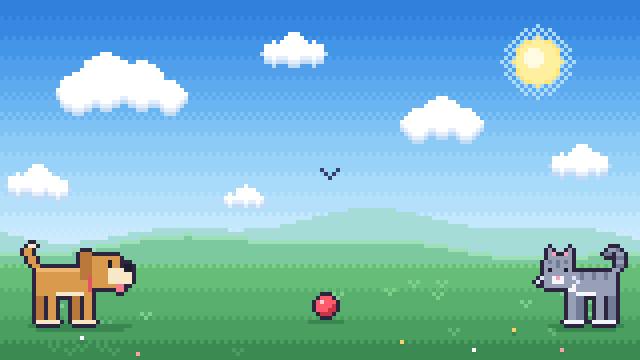 Vinay C Javali - Pixel Art Sky Animation
